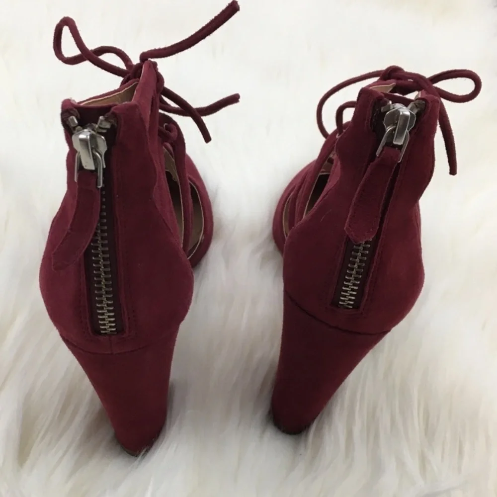Halogen Sydney Suede Leather Heel Sandal